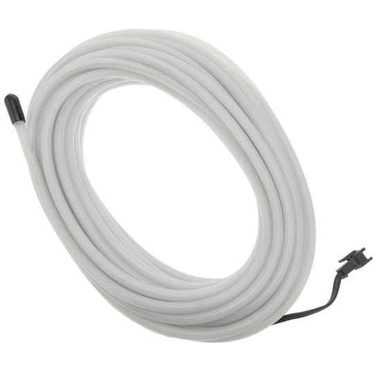 Câble électroluminescent 5mm 5m transparent blanc câble spiralé avec batterie