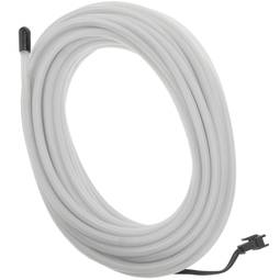 Filo elettroluminescente cavo 5 millimetri bobina 5m bianco con la batteria