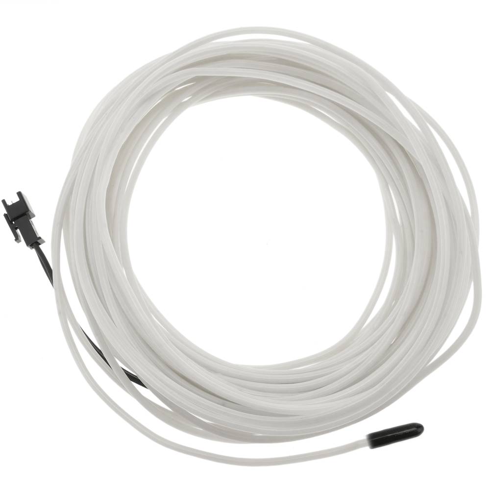 Cable electroluminescent blanc-blau de 1.3mm en bobina 10m de cable connectada a 220VAC
