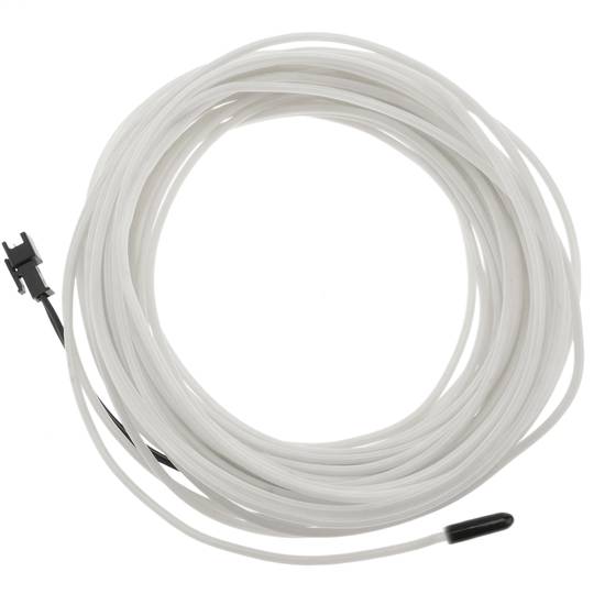 Cable electroluminescent blanc-blau de 1.3mm en bobina 10m de cable connectada a 220VAC