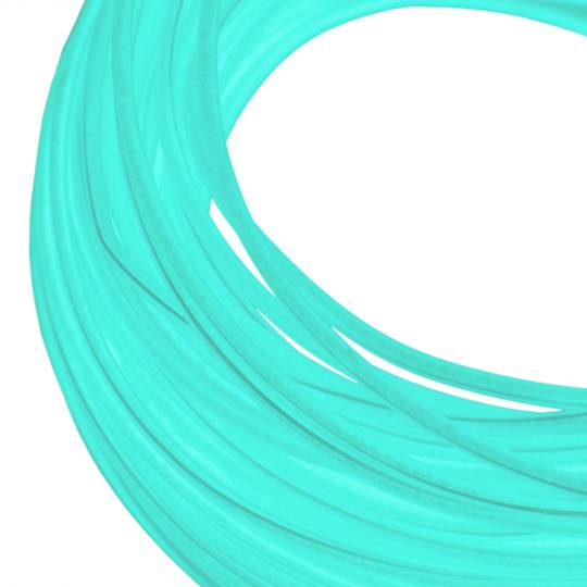 3,2 mm witte elektroluminescerende kabel in een spoel van 10 m kabel aangesloten op 220VAC