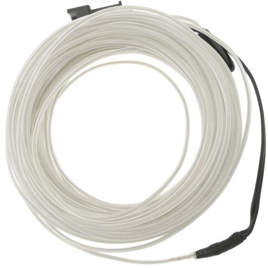 Cavo trasparente 5 millimetri 10m bobina cavo elettro-bianco collegato a 220VAC