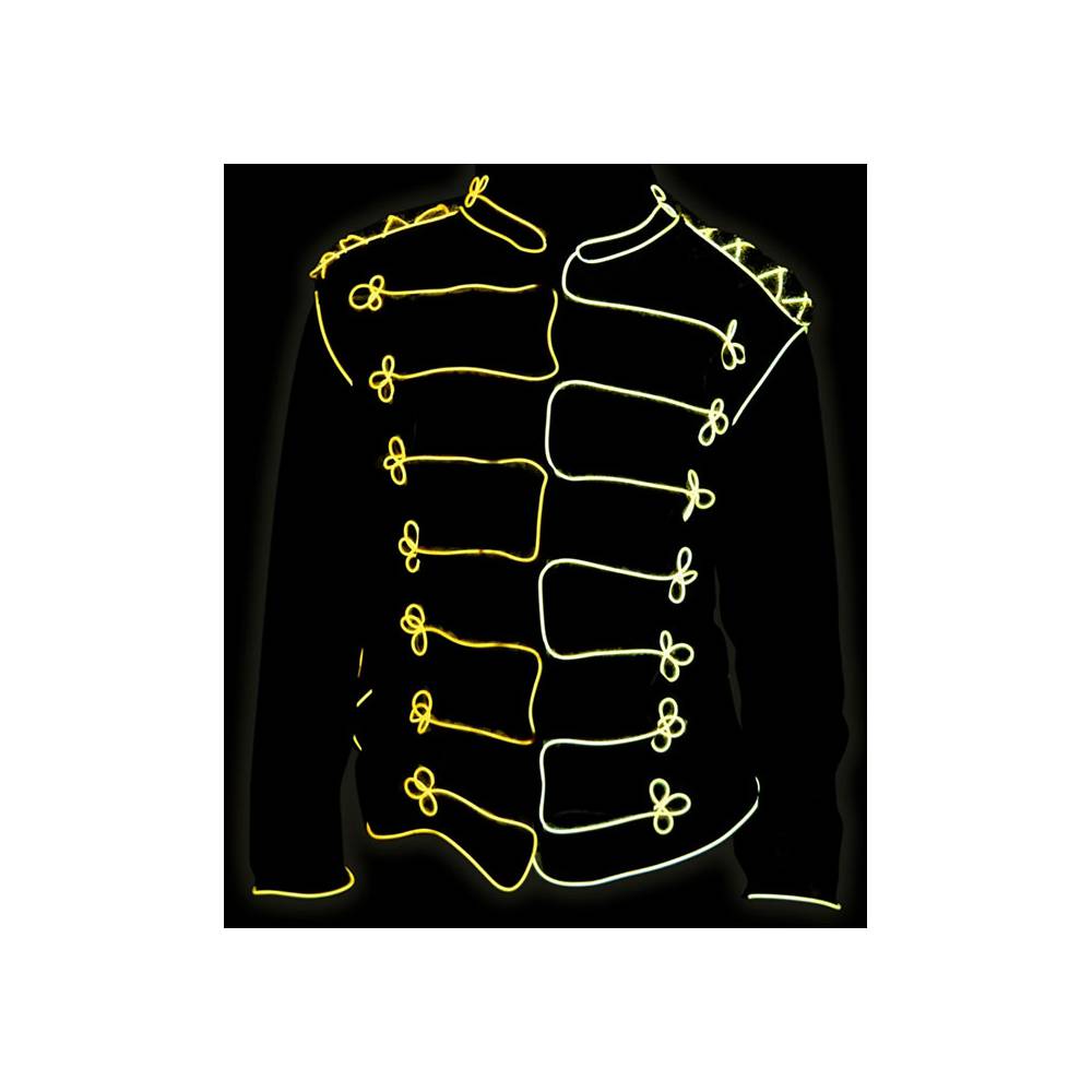 Weiß-blau elektrolumineszierende Kabel 2,3 mm Spule 25m