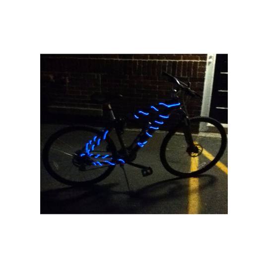 Violette electroluminescente kabel van 2,3 mm in een spoel van 25 m
