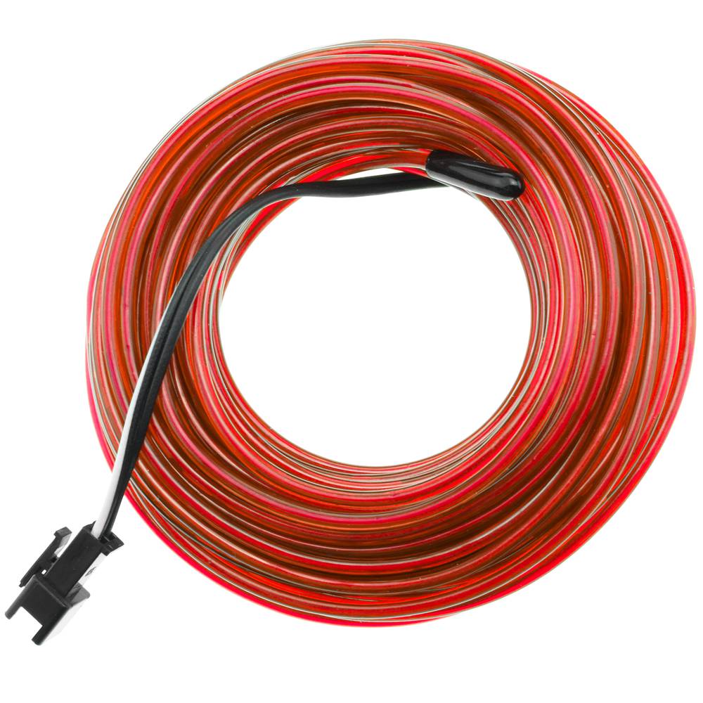 Fil électroluminescent rose 2.3mm bobine 25m