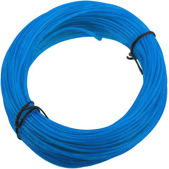 Blauwe elektroluminescerende kabel van 2,3 mm in een spoel van 25 m