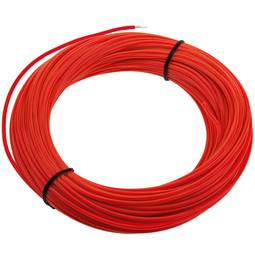 Rode elektroluminescerende kabel van 2,3 mm in een spoel van 25 m