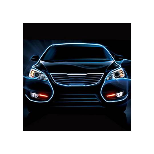 Cable electroluminescent vermell de 2.3mm en bobina 25m