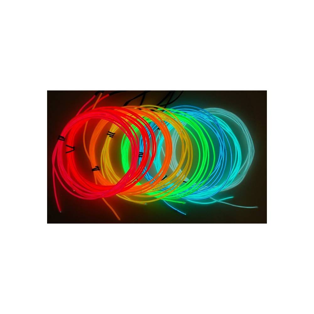 Cable electroluminescent vermell de 2.3mm en bobina 25m