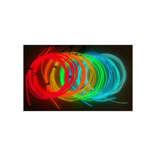 Cable transparent-white electroluminescent 2.3mm coil 25m