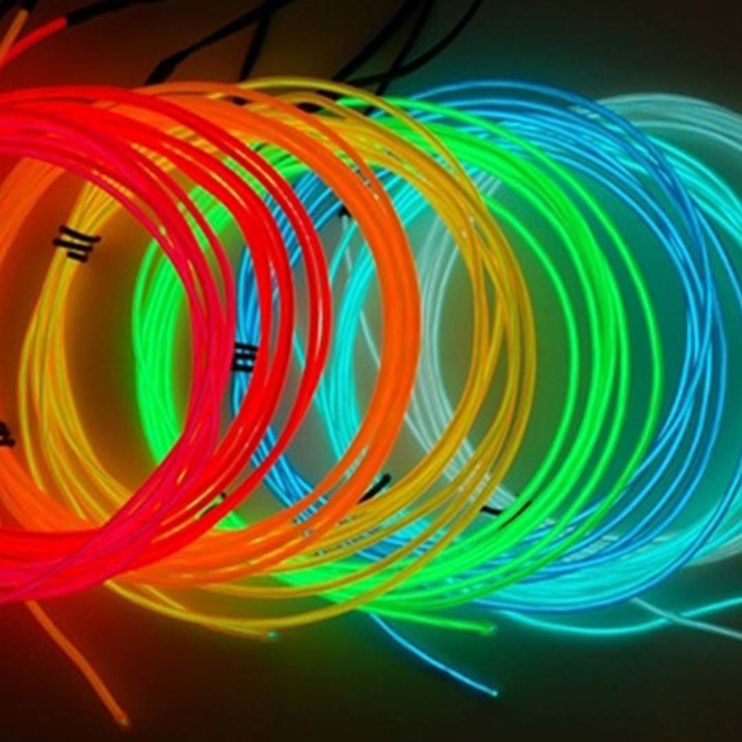 Cable electroluminescent blanc de 2.3mm en bobina 25m