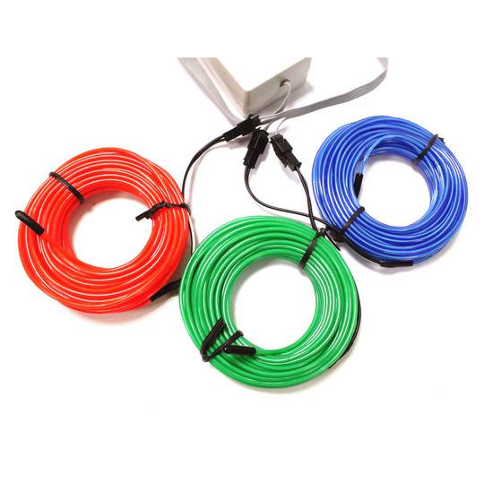 Tipo Inverter 220VAC fio eletroluminescente para o comprimento 3x4m intermitente