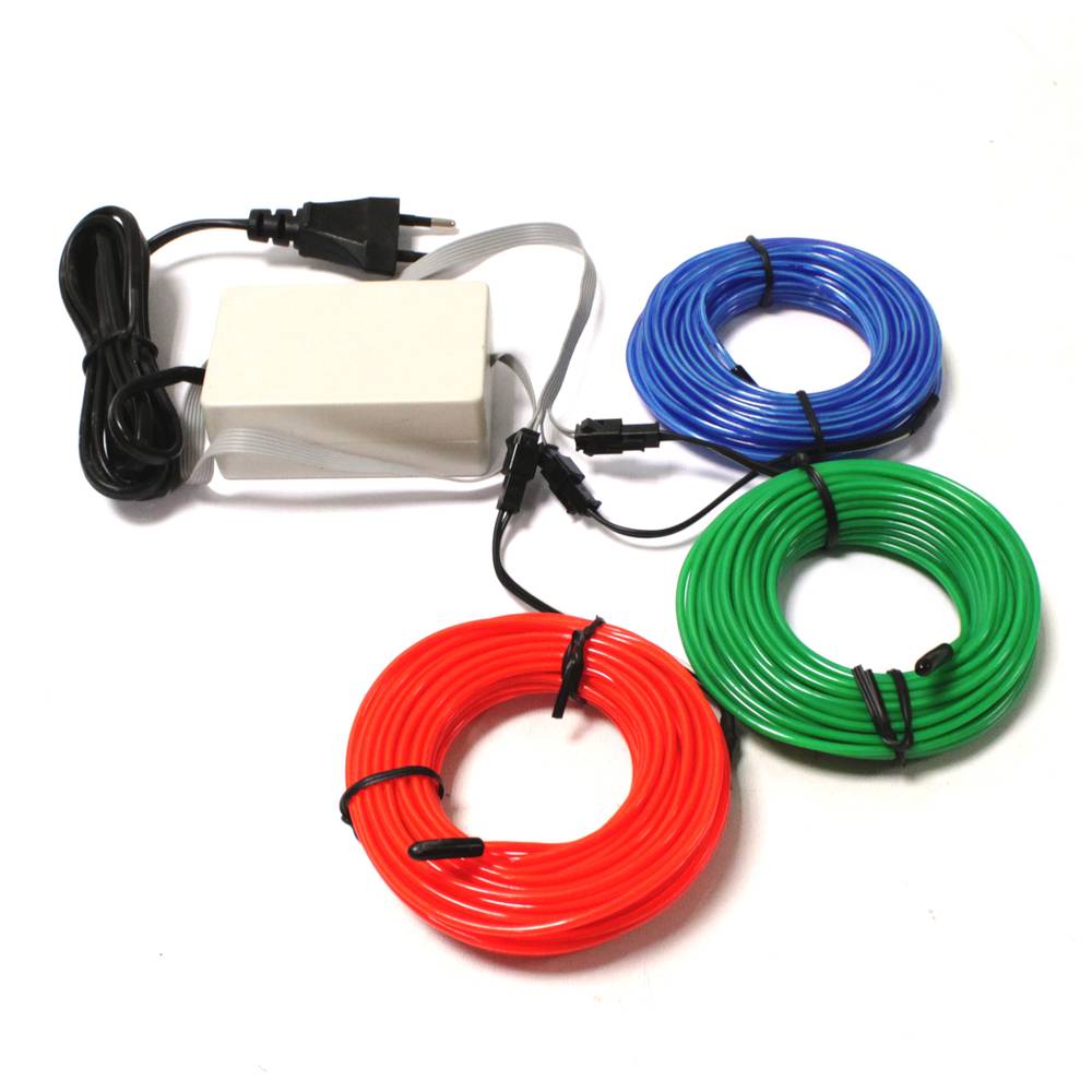 Tipo Inverter 220VAC fio eletroluminescente para o comprimento 3x4m intermitente