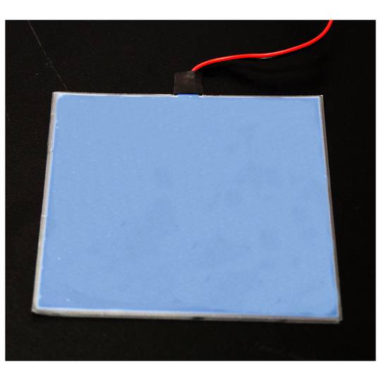 EL 100x100 mm blauw elektroluminescerend paneel