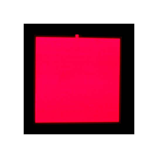 Pannello elettroluminescente 100x100 mm rosso EL