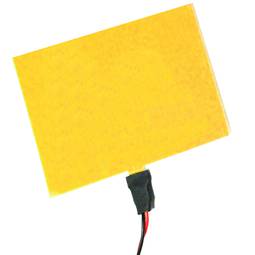 Painel eletroluminescente 100x100 mm amarelo EL