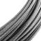 Stainless steel cable 7x19 4.0 mm. Reel of 100 m lenght. Transparent plastic coated