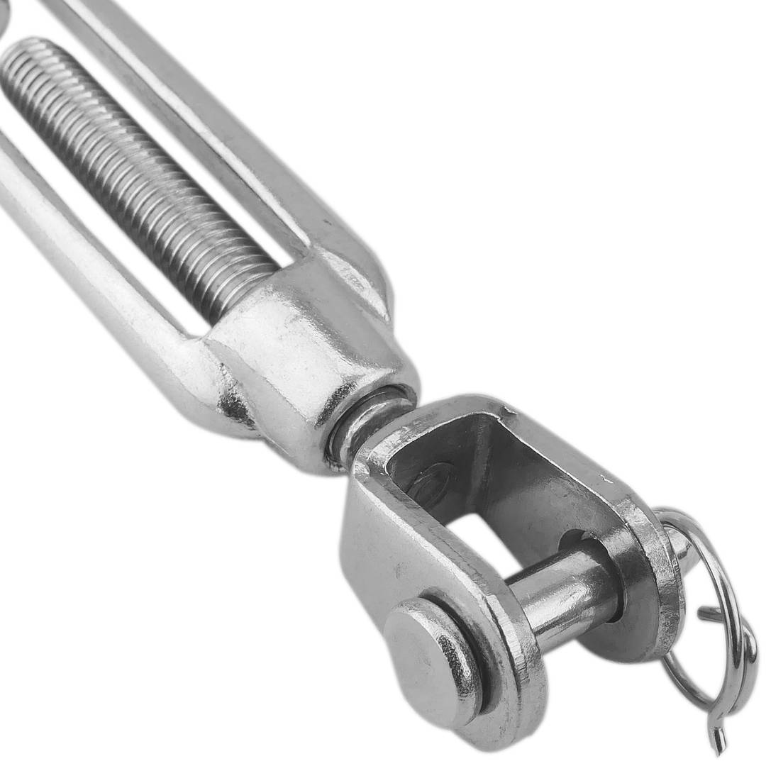 Tensor de cable d'acer. Model de forquilla a forquilla de rosca 8 mm
