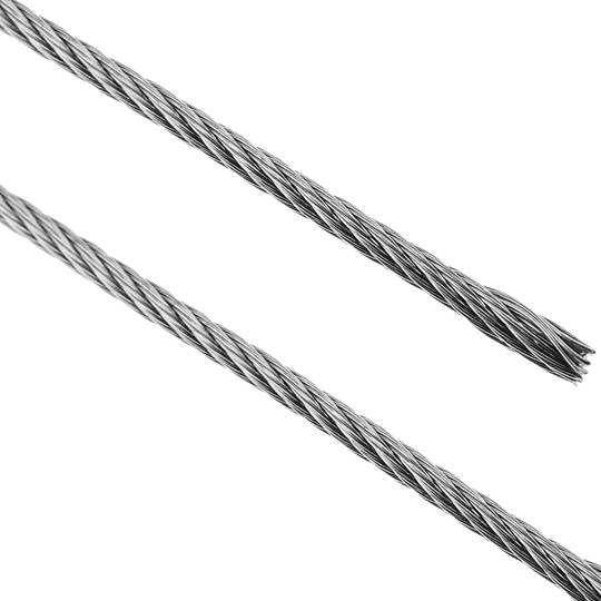 Cavo in acciaio inossidabile 7x19 da 1,5 mm. Bobina da 100 m