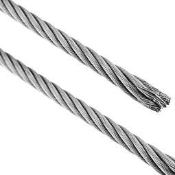 Câble en acier inoxydable de 6,0 mm. Bobine de 25 m