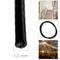 Cable d'acer inoxidable 7x7 de 1,5 mm. Bobina de 25 m. Recobert de PVC negre