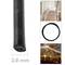 Stainless steel cable 7x7 2 mm. Reel of 10 m lenght. Black PVC coated