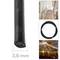 Cable d'acer inoxidable 7x7 de 2 mm. Bobina de 50 m. Recobert de PVC negre