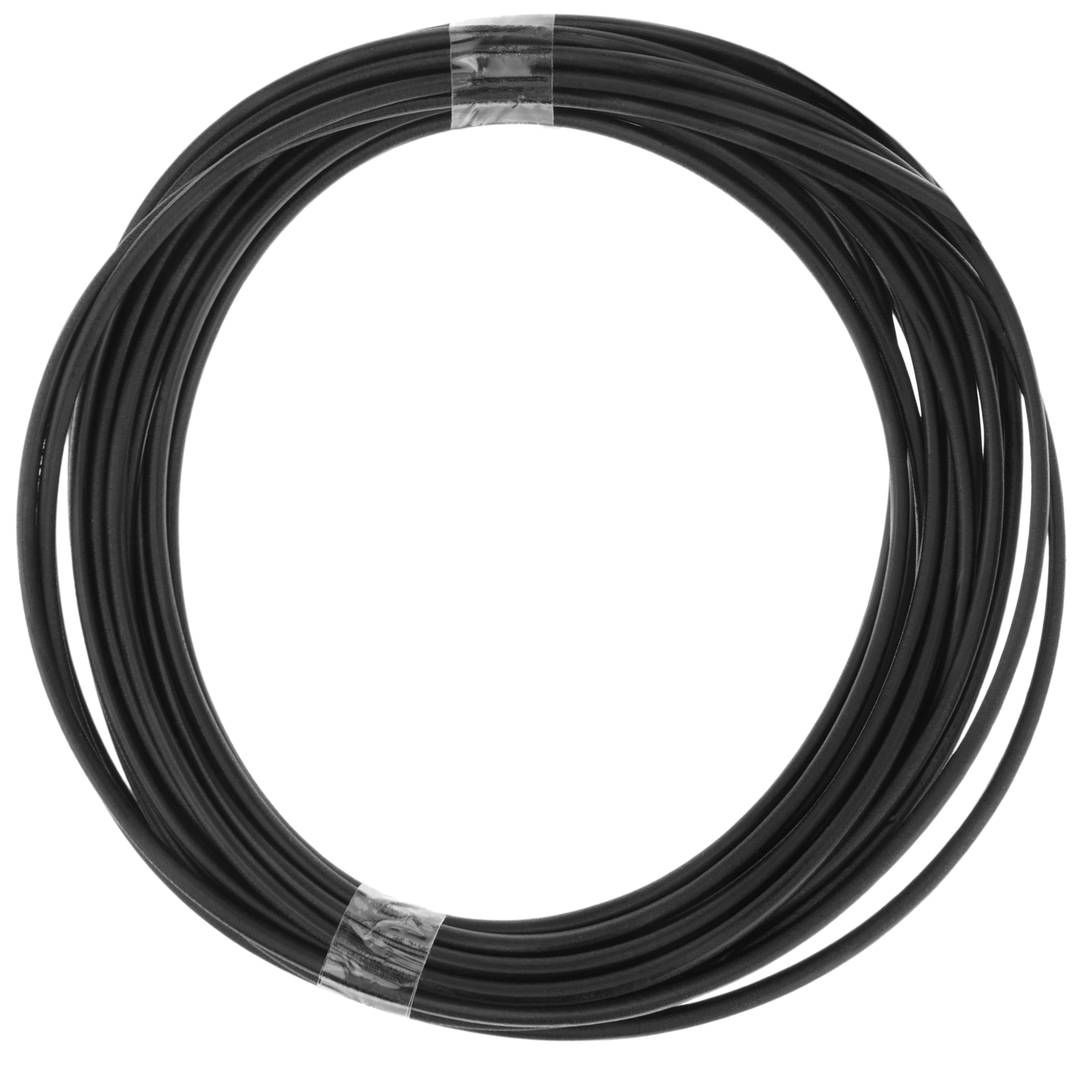 Cable d'acer inoxidable de 4 mm. Bobina de 10 m. Recobert de plàstic negre