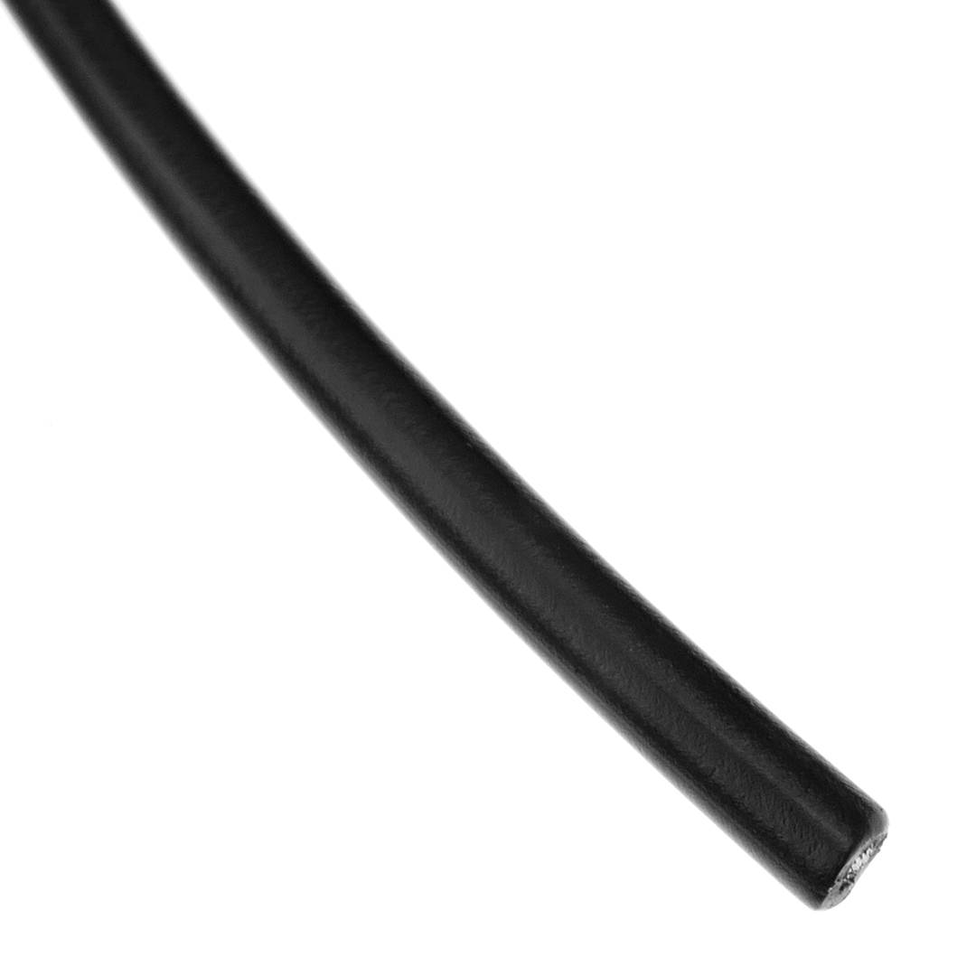 Cable d'acer inoxidable de 4 mm. Bobina de 10 m. Recobert de plàstic negre