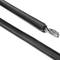 Cable d'acer inoxidable 7x7 de 4 mm. Bobina de 50 m. Recobert de PVC negre