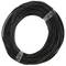 Cable d'acer inoxidable 7x7 de 4 mm. Bobina de 50 m. Recobert de PVC negre
