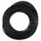 Stainless steel cable 7x7 6 mm. Reel of 100 m lenght. Black PVC coated