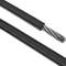 Stainless steel cable 7x7 3 mm. Reel of 100 m lenght. Black PVC coated