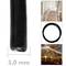 Stainless steel cable 7x7 3 mm. Reel of 100 m lenght. Black PVC coated