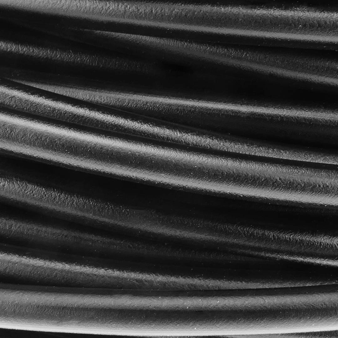 Cable de acero inoxidable de 3 mm. Bobina de 10 m. Recubierto de plástico negro