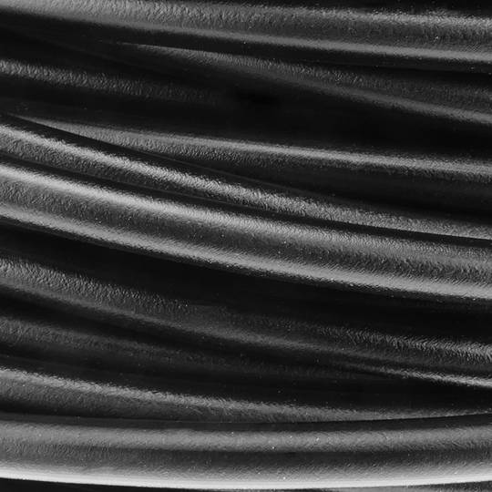 Cabo de aço inoxidável 7x7 de 3 mm. Bobina de 10 m. Revestido a PVC preto