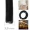 Stainless steel cable 7x7 3 mm. Reel of 50 m lenght. Black PVC coated