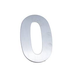 Number 0 8 cm stainless steel with adhesive labeling