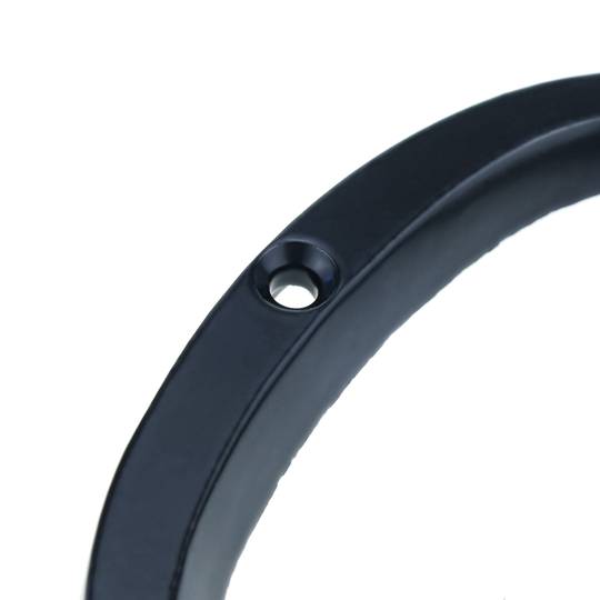 Nummer 0 in schwarz Metall 95mm mit Schrauben für die Beschilderung