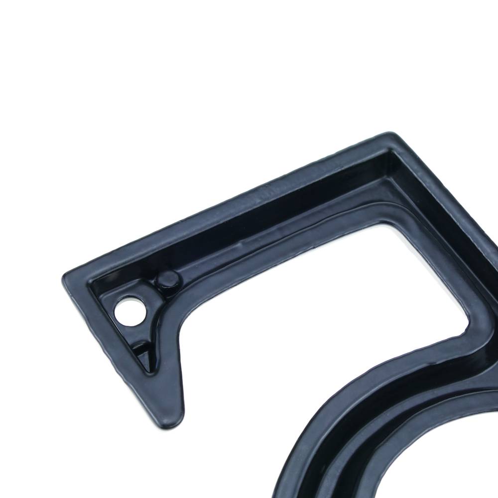 Número 5 em metal preto 95mm com parafusos para a rotulagem