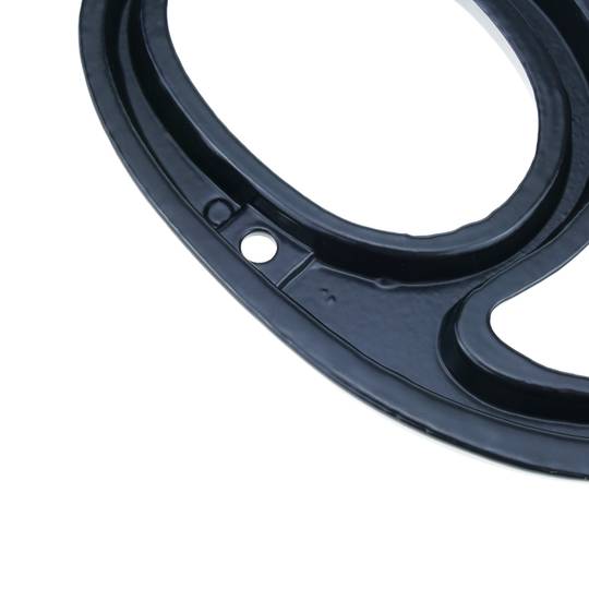 Número 6 em metal preto 95mm com parafusos para a rotulagem