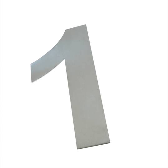 Die Nummer 1 in Edelstahl 150 mm Kennzeichnung