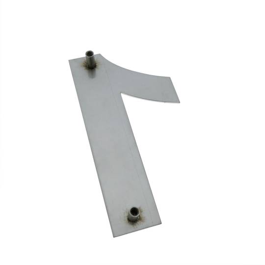 Die Nummer 1 in Edelstahl 150 mm Kennzeichnung