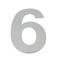 Numer 6 ze stali nierdzewnej 150 mm na napis
