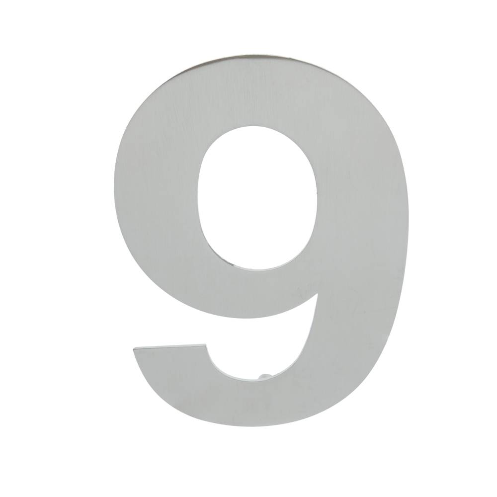 Numer 9 ze stali nierdzewnej 150 mm na napis