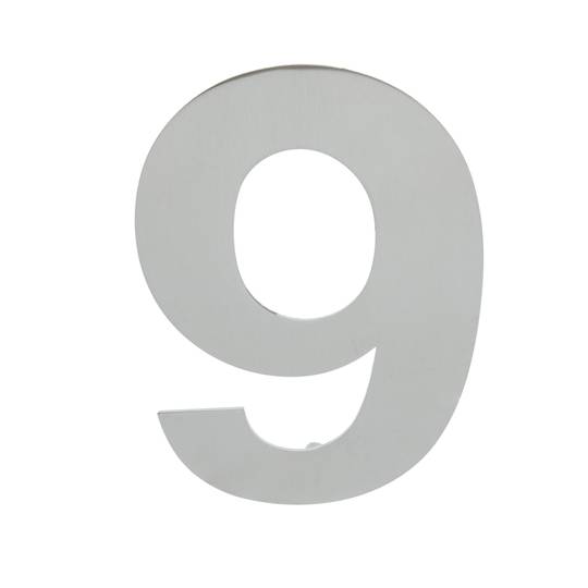 Numer 9 ze stali nierdzewnej 150 mm na napis
