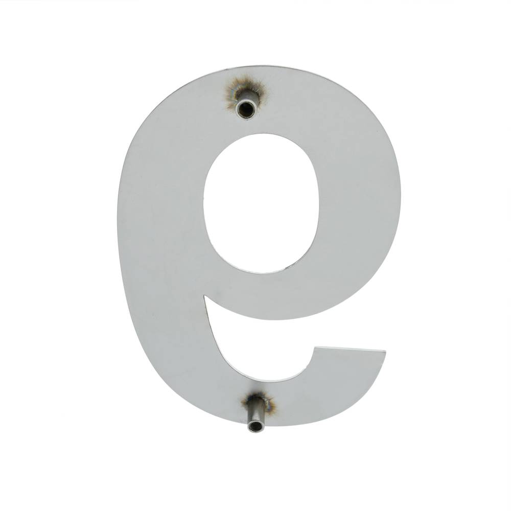 Numer 9 ze stali nierdzewnej 150 mm na napis