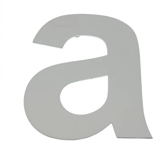 Lletra A d'acer inoxidable de 150 mm per a retolació