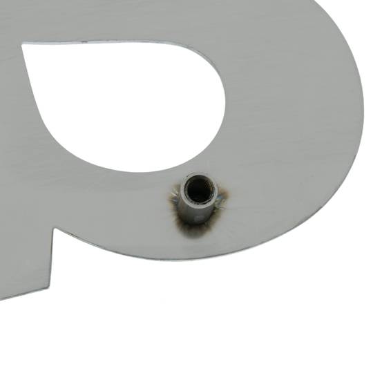 Lletra A d'acer inoxidable de 150 mm per a retolació