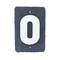 Number 0 in slate 180x120mm marking